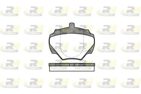 Комплект тормозных колодок, дисковый тормоз ROADHOUSE 2222.00