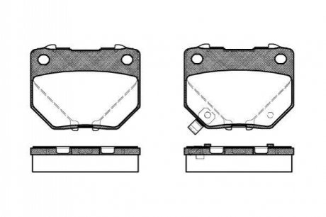 Комплект тормозных колодок, дисковый тормоз ROADHOUSE 2365.21 (фото 1)