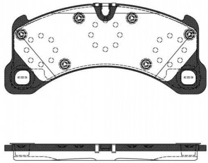Комплект тормозных колодок, дисковый тормоз ROADHOUSE 21345.50 (фото 1)
