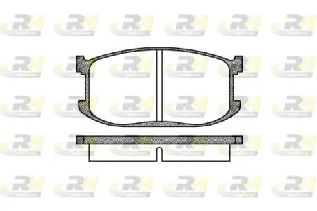 Комплект тормозных колодок, дисковый тормоз ROADHOUSE 2126.00
