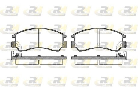 Комплект тормозных колодок, дисковый тормоз ROADHOUSE 2191.04