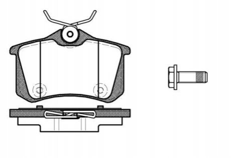 Комплект тормозных колодок, дисковый тормоз ROADHOUSE 21391.10 (фото 1)