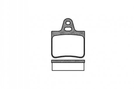 Комплект тормозных колодок, дисковый тормоз ROADHOUSE 2102.00 (фото 1)