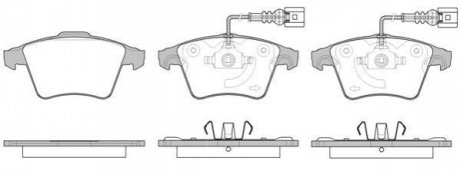 Комплект тормозных колодок, дисковый тормоз ROADHOUSE 21045.22 (фото 1)