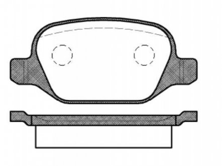 Комплект тормозных колодок, дисковый тормоз ROADHOUSE 2727.10 (фото 1)