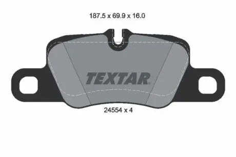 Гальмівнi колодки дискові TEXTAR 2455401 (фото 1)