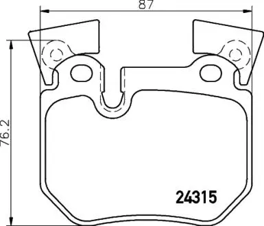 Комплект тормозных колодок, дисковый тормоз BREMBO P06 059