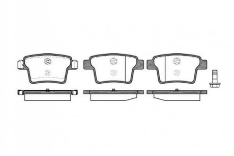 Комплект тормозных колодок, дисковый тормоз ROADHOUSE 21149.10 (фото 1)