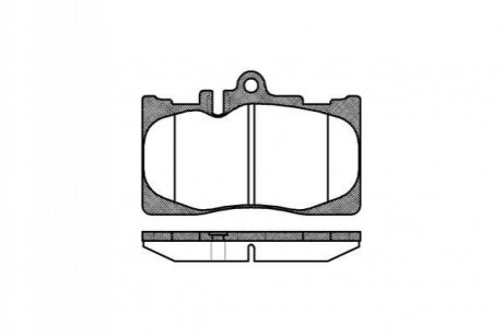 Комплект тормозных колодок, дисковый тормоз ROADHOUSE 2890.00 (фото 1)