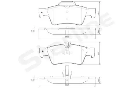 Гальмівні колодки дискові STARLINE BD S827P