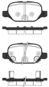 Комплект тормозных колодок, дисковый тормоз ROADHOUSE 2727.32 (фото 1)