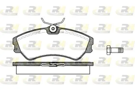 Комплект тормозных колодок, дисковый тормоз ROADHOUSE 2383.00