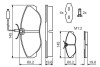 Комплект тормозных колодок, дисковый тормоз BOSCH 0986424030 (фото 5)