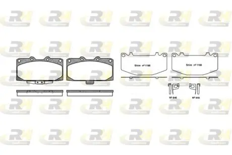 Гальмівні колодки дискові ROADHOUSE 2599.12