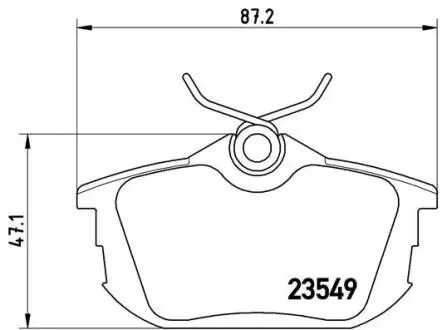 Комплект гальмівних колодок з 4 шт. дисків BREMBO P54 023