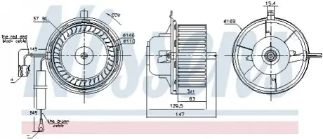Вентилятор салона NISSENS 87404