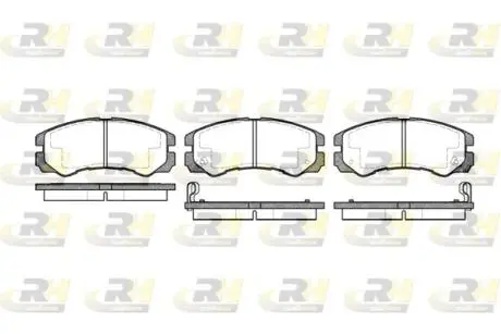 Комплект тормозных колодок, дисковый тормоз ROADHOUSE 2425.02