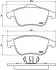 Комплект тормозных колодок, дисковый тормоз BREMBO P68 045 (фото 1)