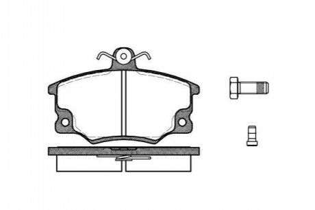 Комплект тормозных колодок, дисковый тормоз ROADHOUSE 2146.14 (фото 1)