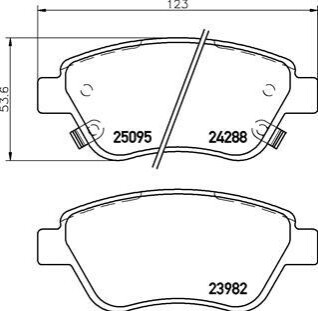 Комплект тормозных колодок, дисковый тормоз BREMBO P59 081