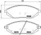 Комплект тормозных колодок, дисковый тормоз BREMBO P10 054 (фото 1)