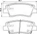 Гальмівні колодки зад. Hyundai i30/i40 11-/Kia Cee&#039;d 12- (akebono) BREMBO P30 103 (фото 1)