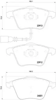 Гальмівні колодки дискові BREMBO P85 129