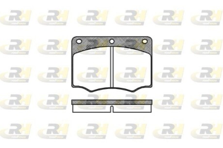 Комплект тормозных колодок, дисковый тормоз ROADHOUSE 2064.00