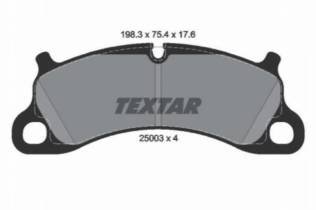 Гальмівні колодки дискові TEXTAR 2500301
