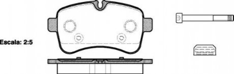 Комплект тормозных колодок, дисковый тормоз ROADHOUSE 21282.00 (фото 1)