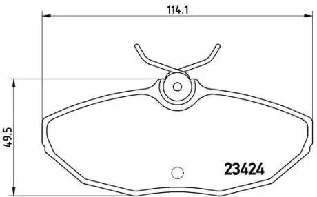 Комплект гальмівних колодок, дискове гальмо BREMBO P36 013