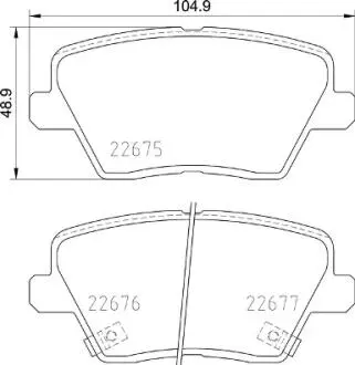 Гальмівнi колодки дискові BREMBO P30 109