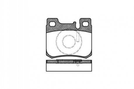 Комплект тормозных колодок, дисковый тормоз ROADHOUSE 2157.20 (фото 1)