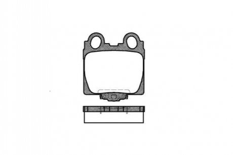 Комплект тормозных колодок, дисковый тормоз ROADHOUSE 2743.04 (фото 1)