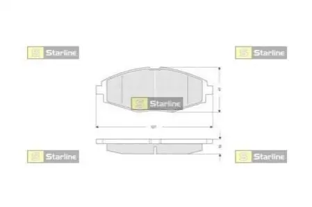 Гальмівні колодки дискові STARLINE BD S134