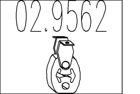 Резиновый элемент крепления MTS 02.9562