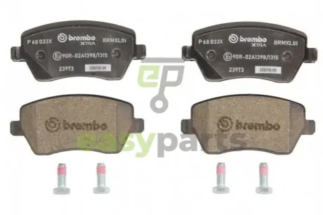 Гальмівні колодки дискові BREMBO P68 033X