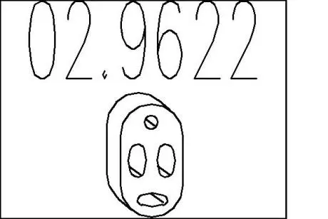 Резиновый элемент крепления MTS 02.9622