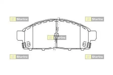 Тормозные колодки дисковые STARLINE BD S518