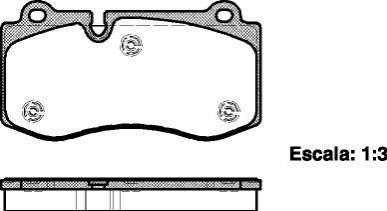 Комплект тормозных колодок, дисковый тормоз ROADHOUSE 21202.00 (фото 1)