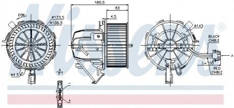 Вентилятор кабiни кондиц. NISSENS 87075 (фото 1)