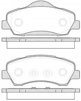 Комплект тормозных колодок, дисковый тормоз ROADHOUSE 21530.00 (фото 1)