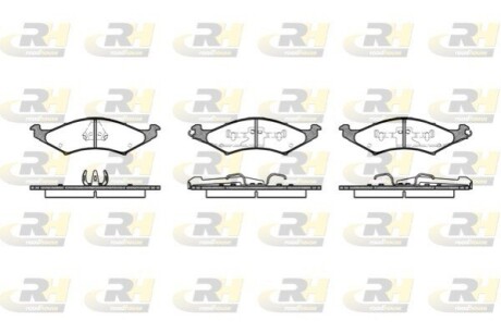 Комплект тормозных колодок, дисковый тормоз ROADHOUSE 2527.00