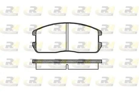 Комплект тормозных колодок, дисковый тормоз ROADHOUSE 2175.00