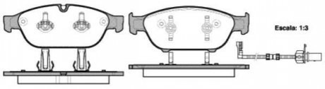 Комплект тормозных колодок, дисковый тормоз ROADHOUSE 21441.02 (фото 1)