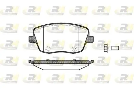 Комплект тормозных колодок, дисковый тормоз ROADHOUSE 2775.00