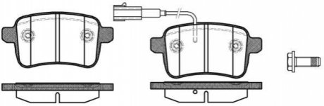 Комплект тормозных колодок, дисковый тормоз ROADHOUSE 21450.02 (фото 1)