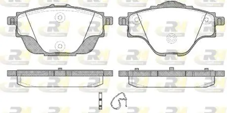 Гальмівні колодки дискові ROADHOUSE 21557.00
