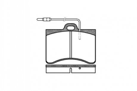 Комплект тормозных колодок, дисковый тормоз ROADHOUSE 2086.04 (фото 1)