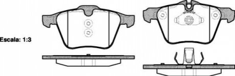 Комплект тормозных колодок, дисковый тормоз ROADHOUSE 21217.00 (фото 1)